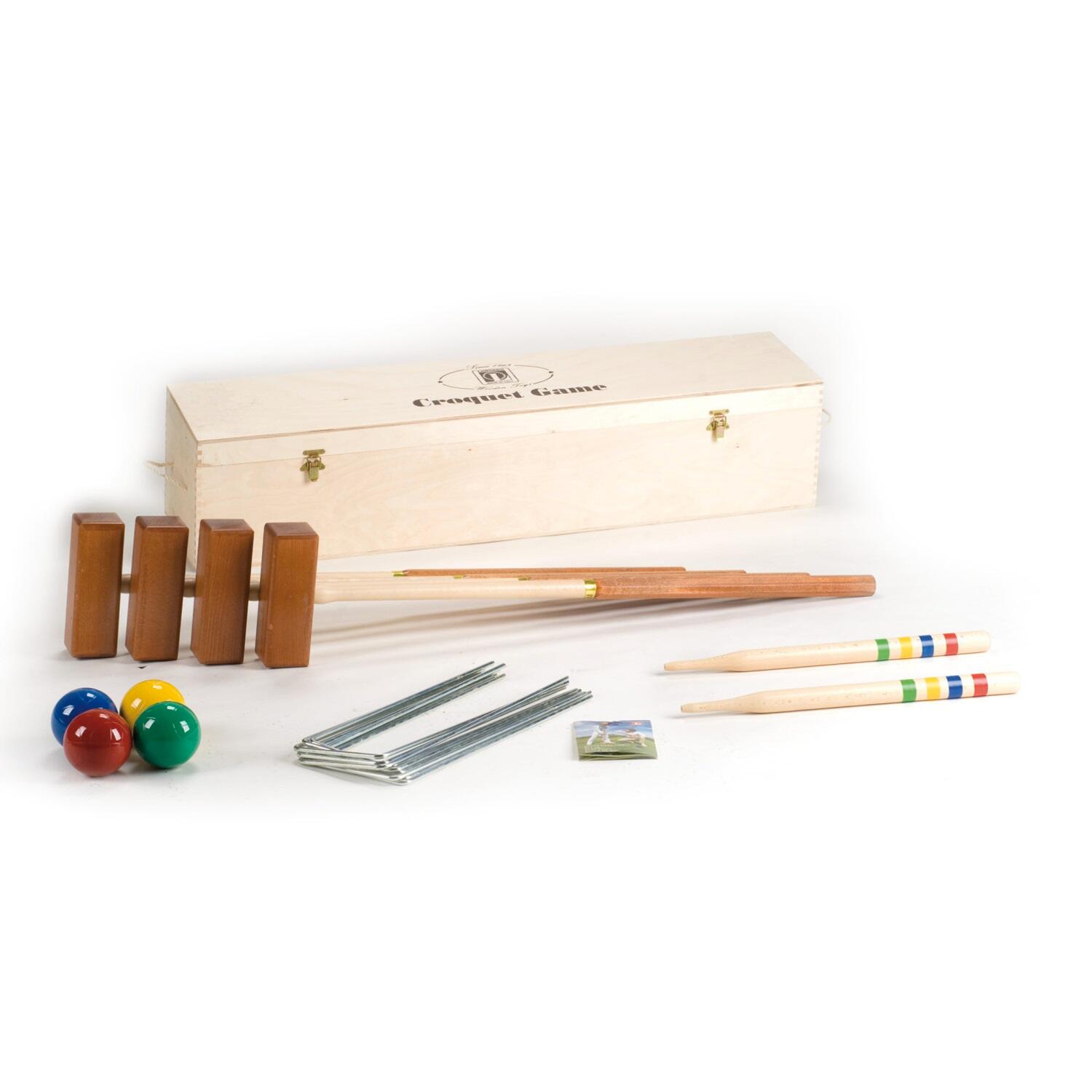 Croquet LUCIO LONDERO Professional für 4 Spieler - Holzbox 1/3