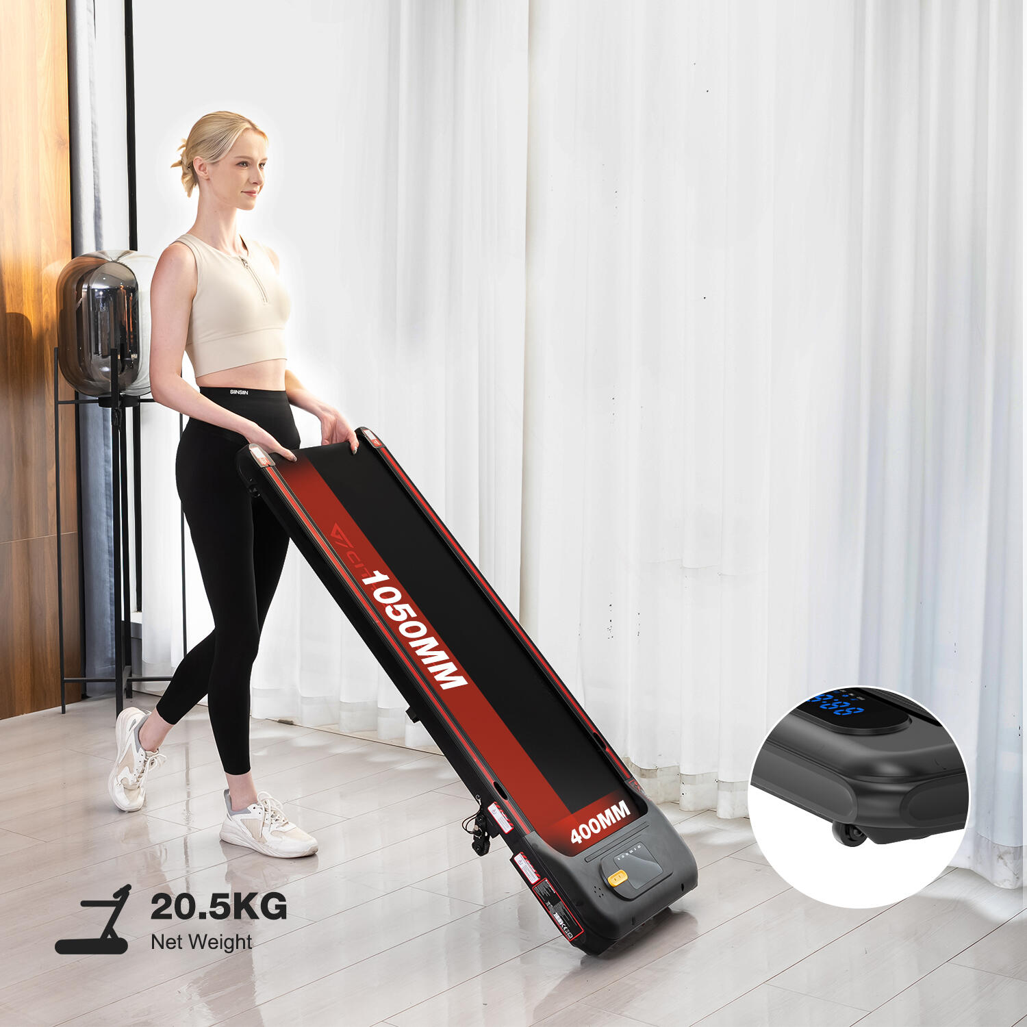 Sklon běžeckého pásu až 13,01 %. WP8S-440W-6 km/h- 4/6