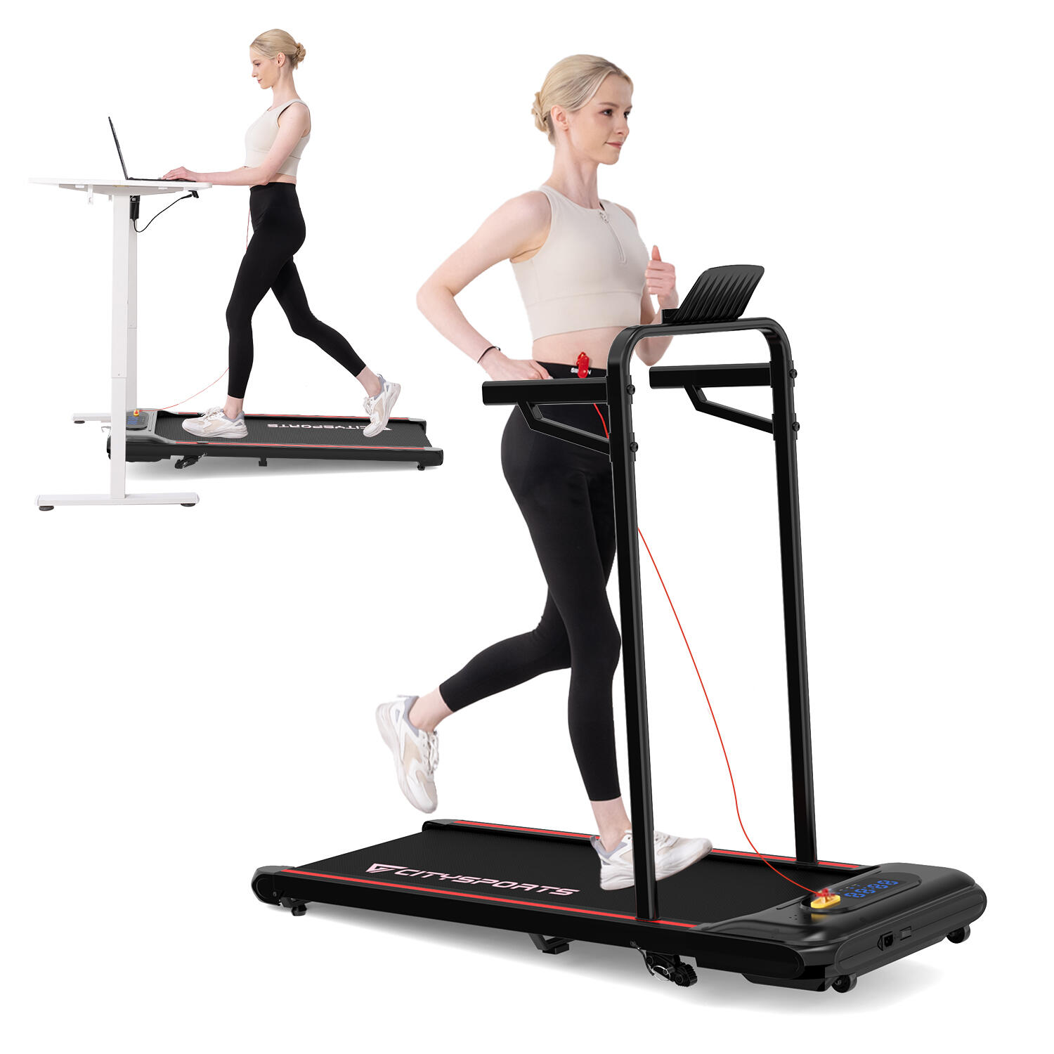 CITYSPORTS Sklon běžeckého pásu až 13,01 %. WP8S-440W-6 km/h-