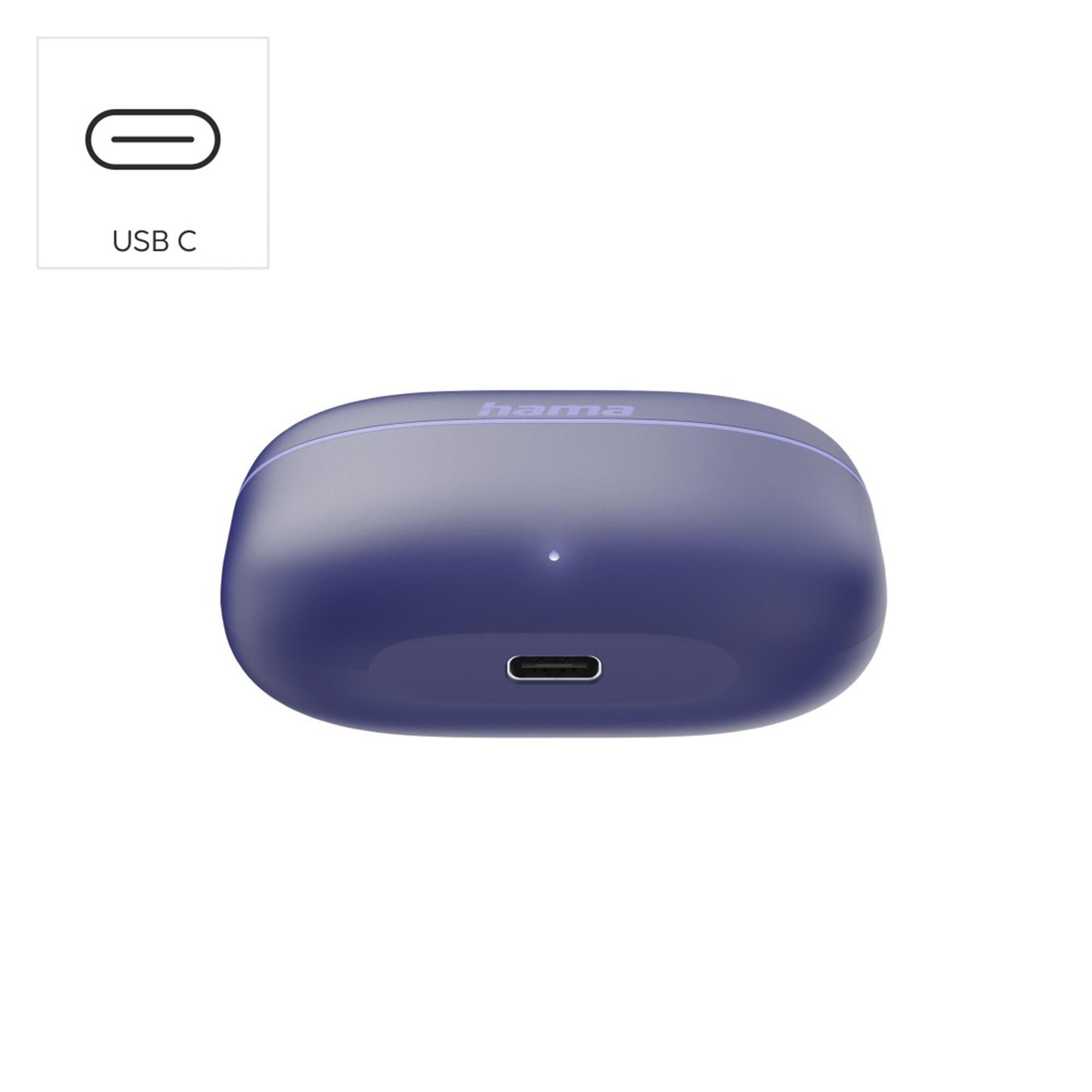 HAMA Bluetooth®-Kopfhörer Freedom Buddy II, TWS Earbuds, Blau 4/6
