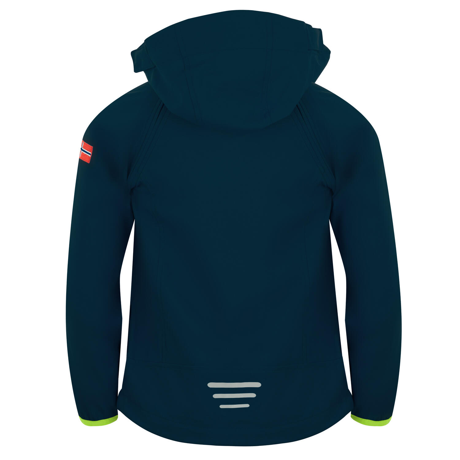 Veste softshell pour enfants Rondane Hydrofuge Bleu marine / Lime 2/2