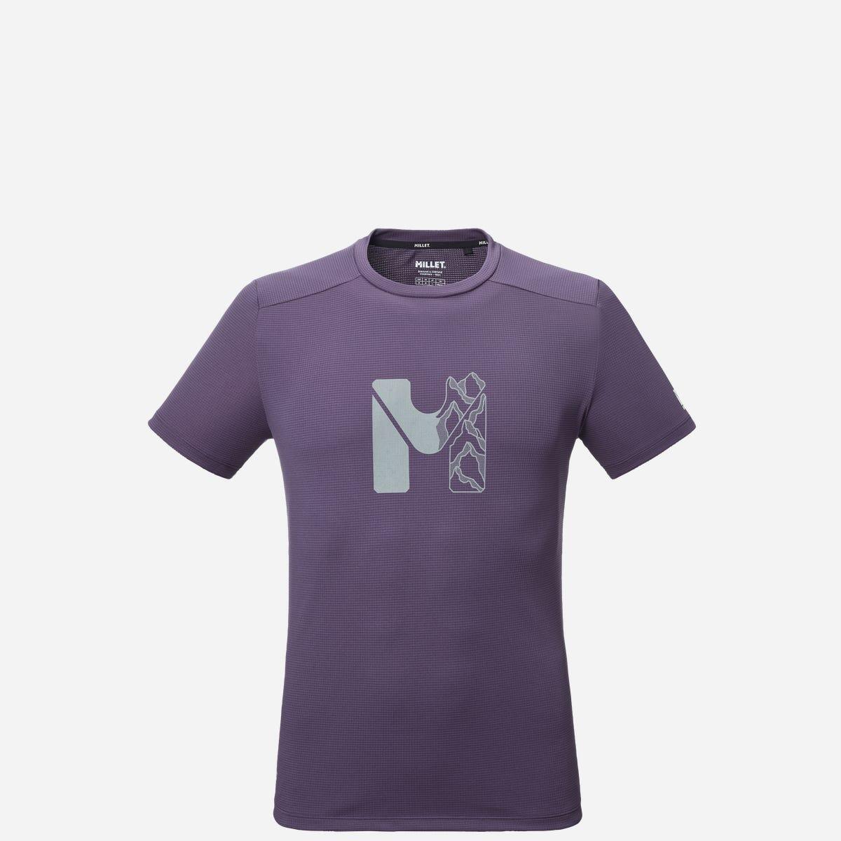 Millet - T-shirt Alpinisme Homme Kamet Map - T-shirt Manches Courtes - Violet - Decathlon