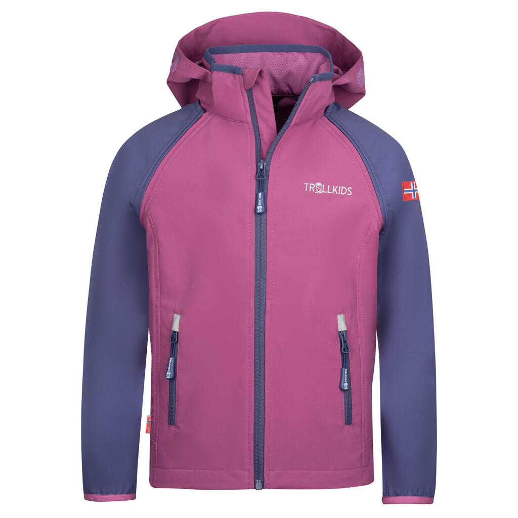 Softshell Jacket Kids Quechua Purple Pink/Blue Violet