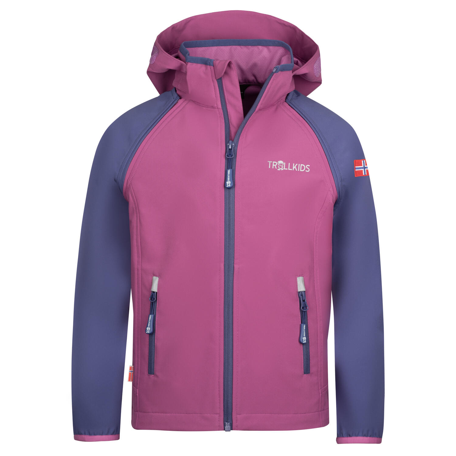 Kurtka softshell dziecięca Quechua różowo-fioletowa