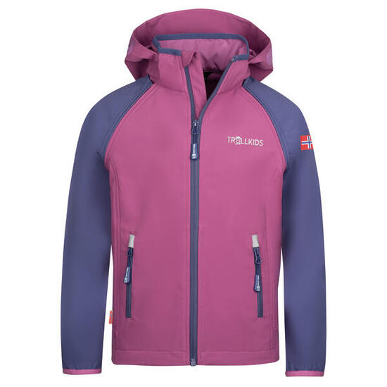 Veste softshell enfant Rondane mauve rose/bleu violet