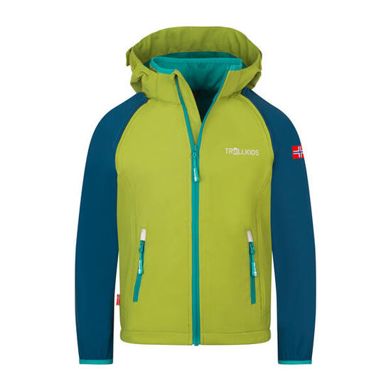Kinder Softshelljacke Rondane Wasserabweisend Hellrot / Blau