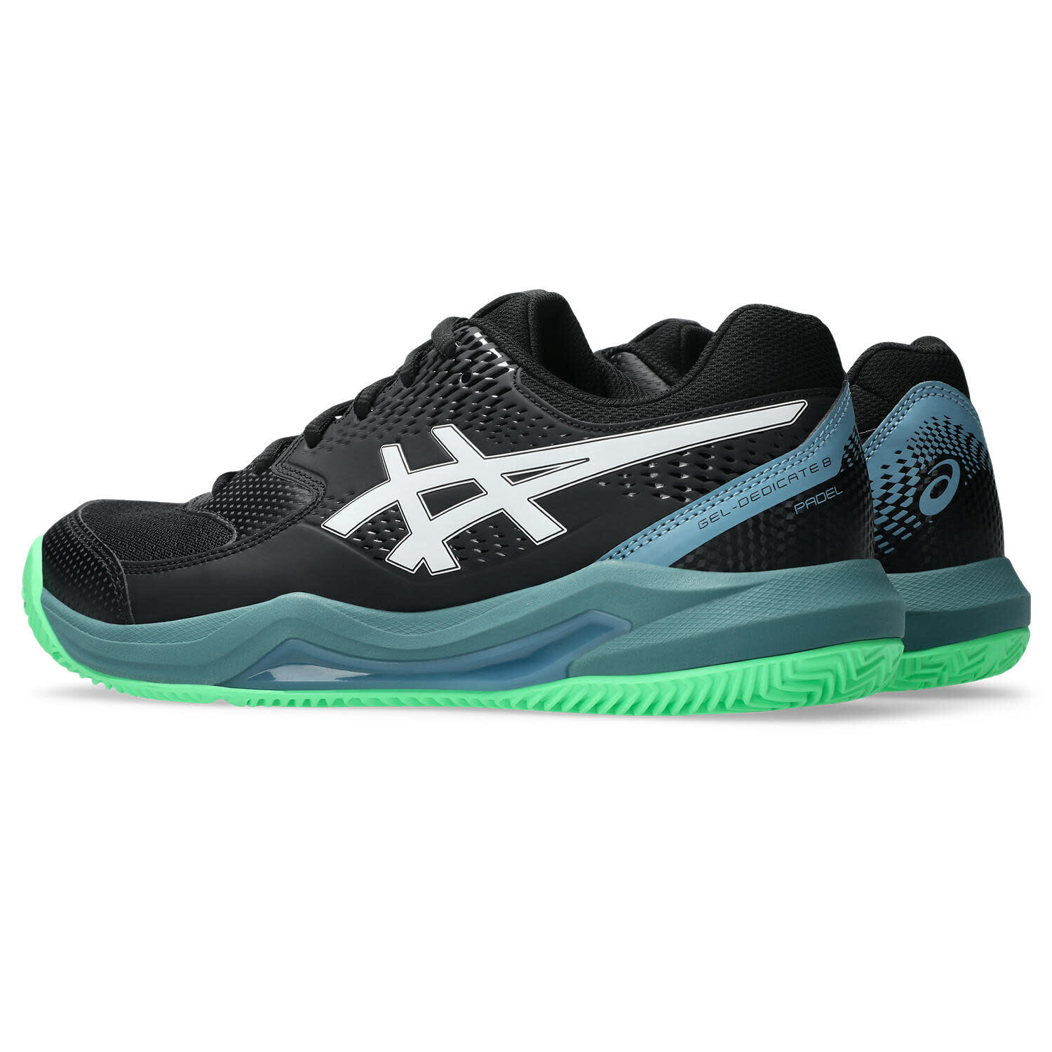 ASICS GEL-DEDICATE 8 PADEL - Black/Vital Green 5/7