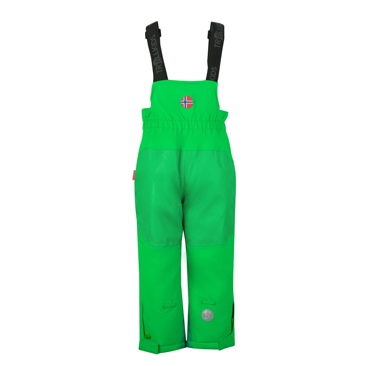 Pantaloni da sci bambini Nordkapp Verde chiaro, impermeabili e isolanti 2/3