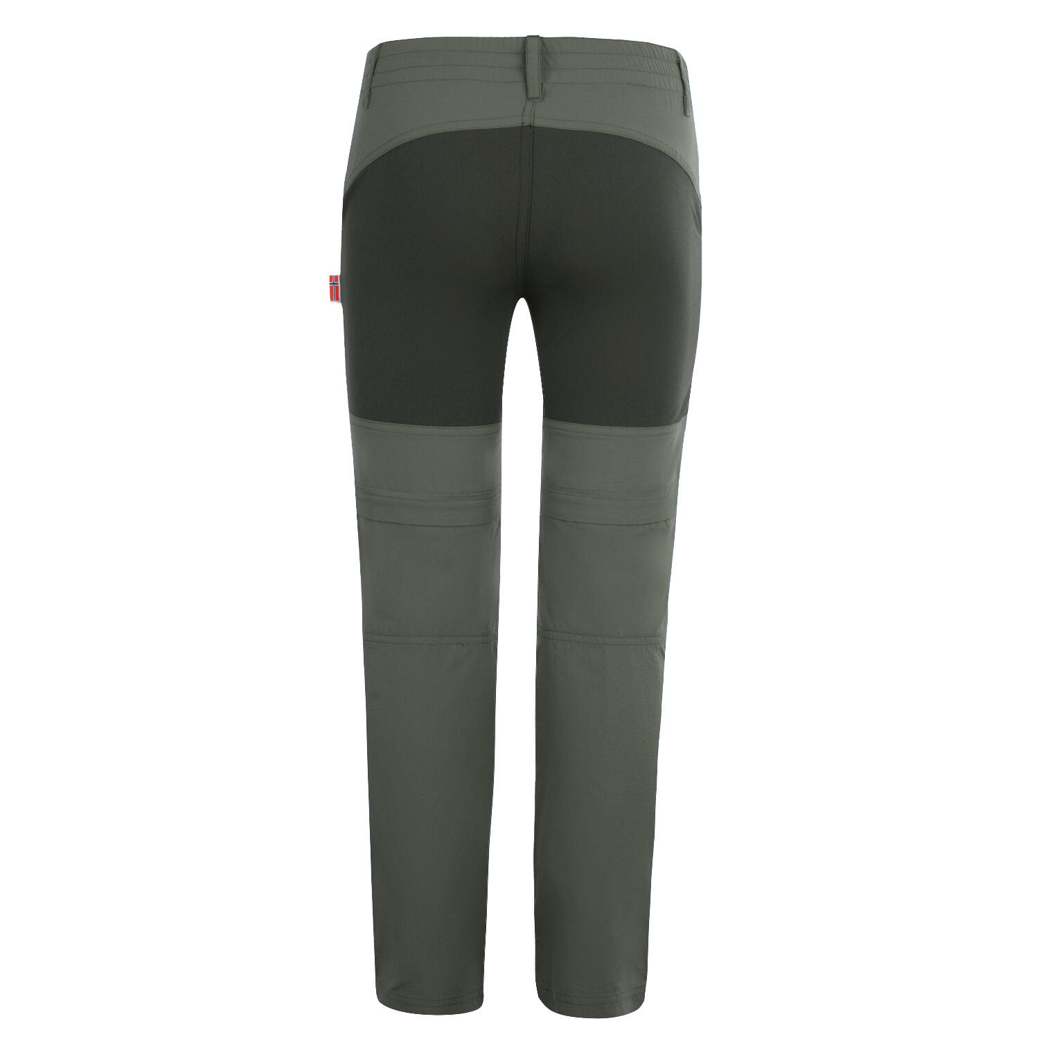 Pantalon de trekking enfant Nordfjord vert argile 2/3