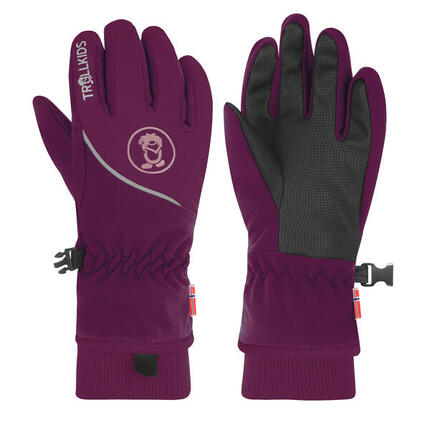 Gants enfants Trolltunga Bleu marine / Magenta Taille 4,5 ; 7-8 ans