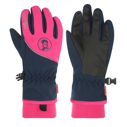Gants enfants Trolltunga Bleu marine / Magenta Taille 4,5 ; 7-8 ans
