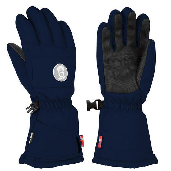 Gants enfants Narvik bleu marine / orange taille 4 ; 6-7 ans