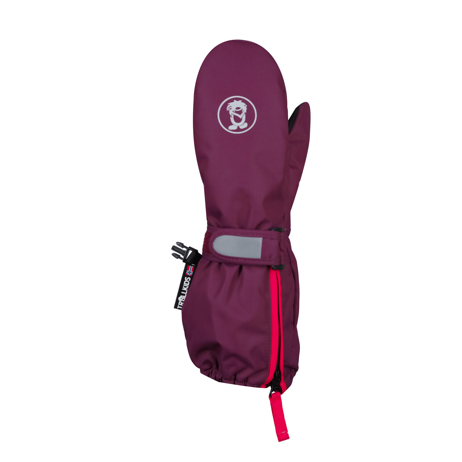 Moufles enfants Troll XT rouge bourgogne/cerise claire 2/3