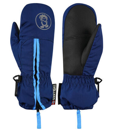 Moufle enfant Troll Bleu marine / Magenta Taille 3,5 ; 4-5 ans
