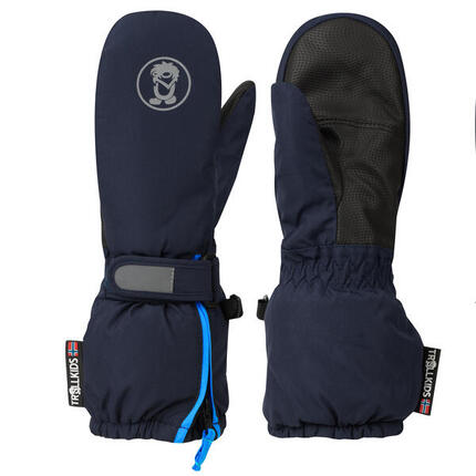 Moufle enfant Troll XT Bleu marine / Vert vipérine Taille 3,5 ; 4-5 ans