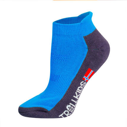 Chaussettes de randonnée enfant Hiking Low bleu foncé/gris