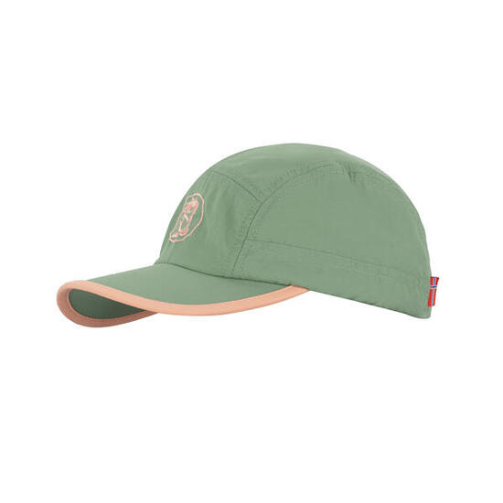 Casquette enfant Troll vert feuille/corail