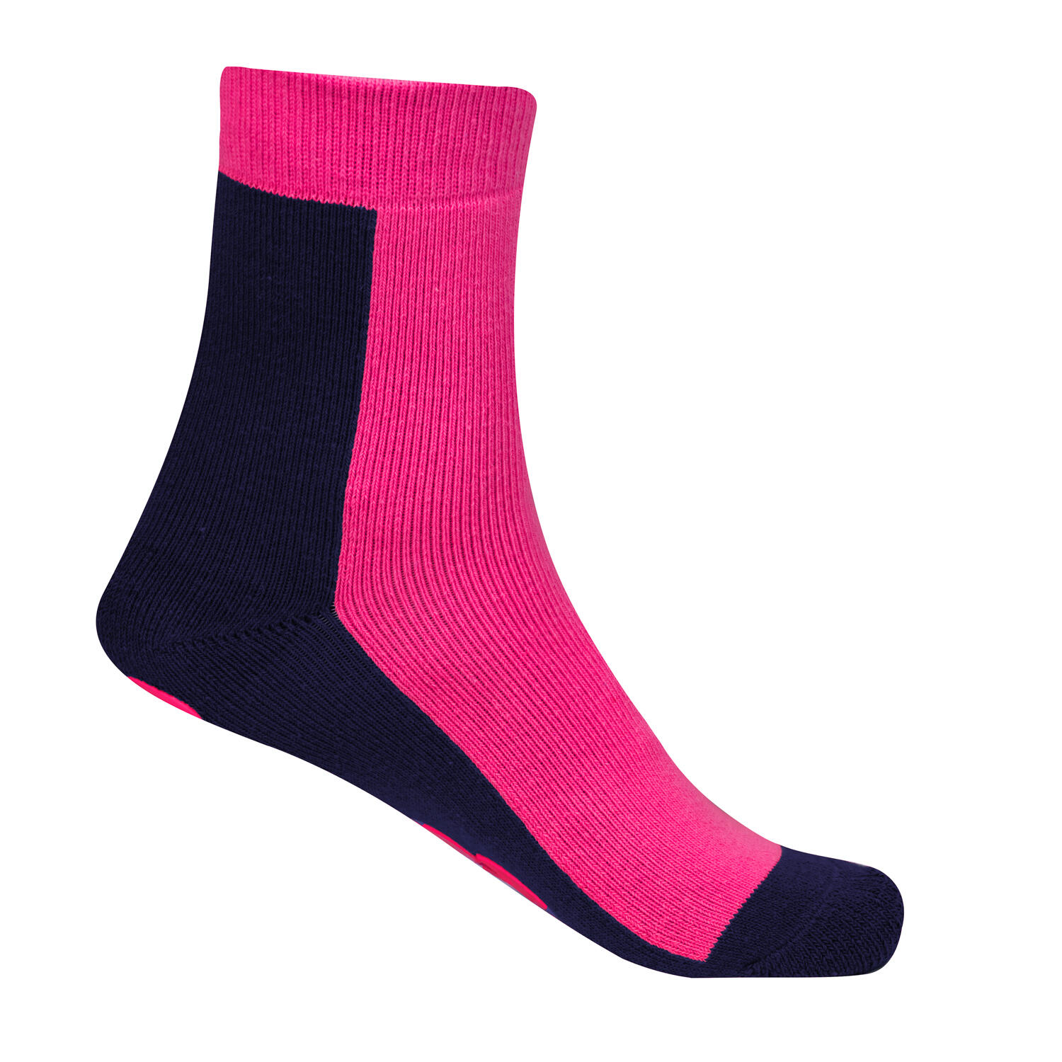 Chaussettes antidérapantes pour enfants ANTI SLIP SOCKS Marine/Magenta 4/4