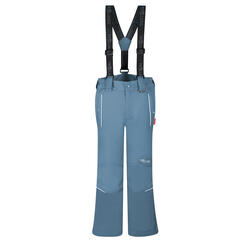 Pantalon de ski enfant slim Holmenkollen bleu acier