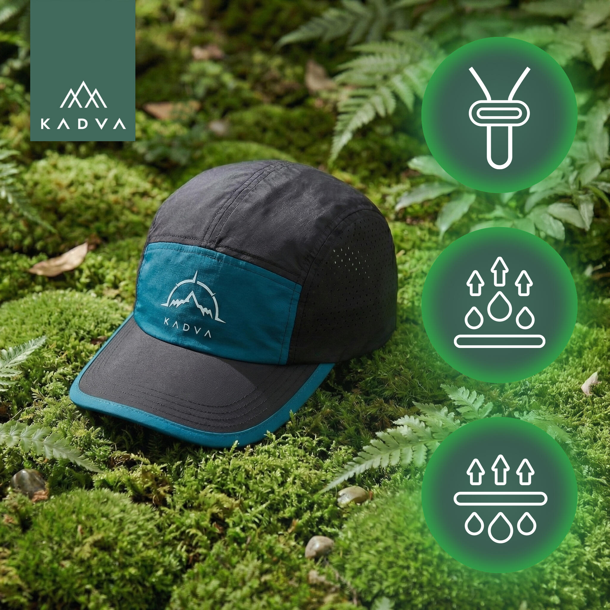 Boné com aba KADVA Hiker Cap 3/6