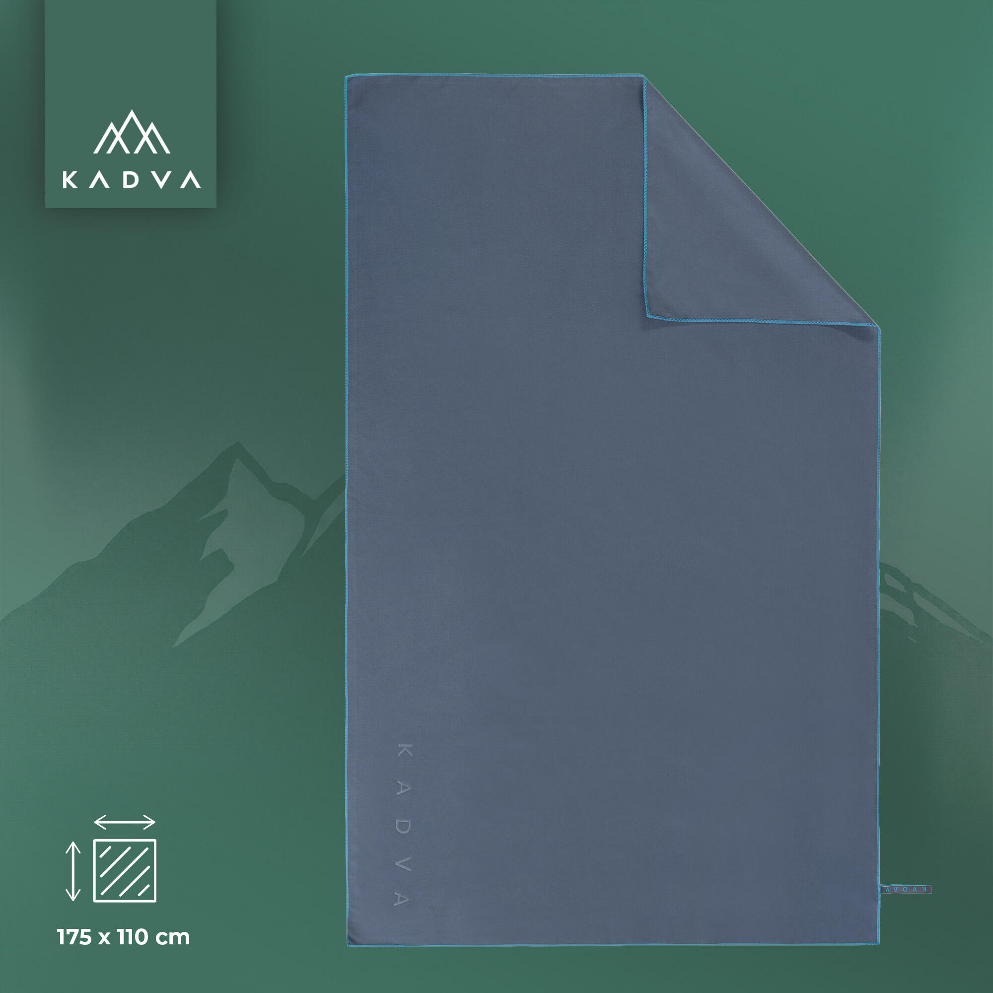 KADVA Serviette Tuala Taille L Serviette de randonnée légère et compacte à séchage rapide pour les activités 80 x 130 cm Fabriqué à partir de 88 % de polyester et 12 KADVA Serviette Tuala Taille L Serviette de randonnée légère et compacte à séchage rapide pour les activités 80 x 130 cm Fabriqué à partir de 88 % de polyester et 12
