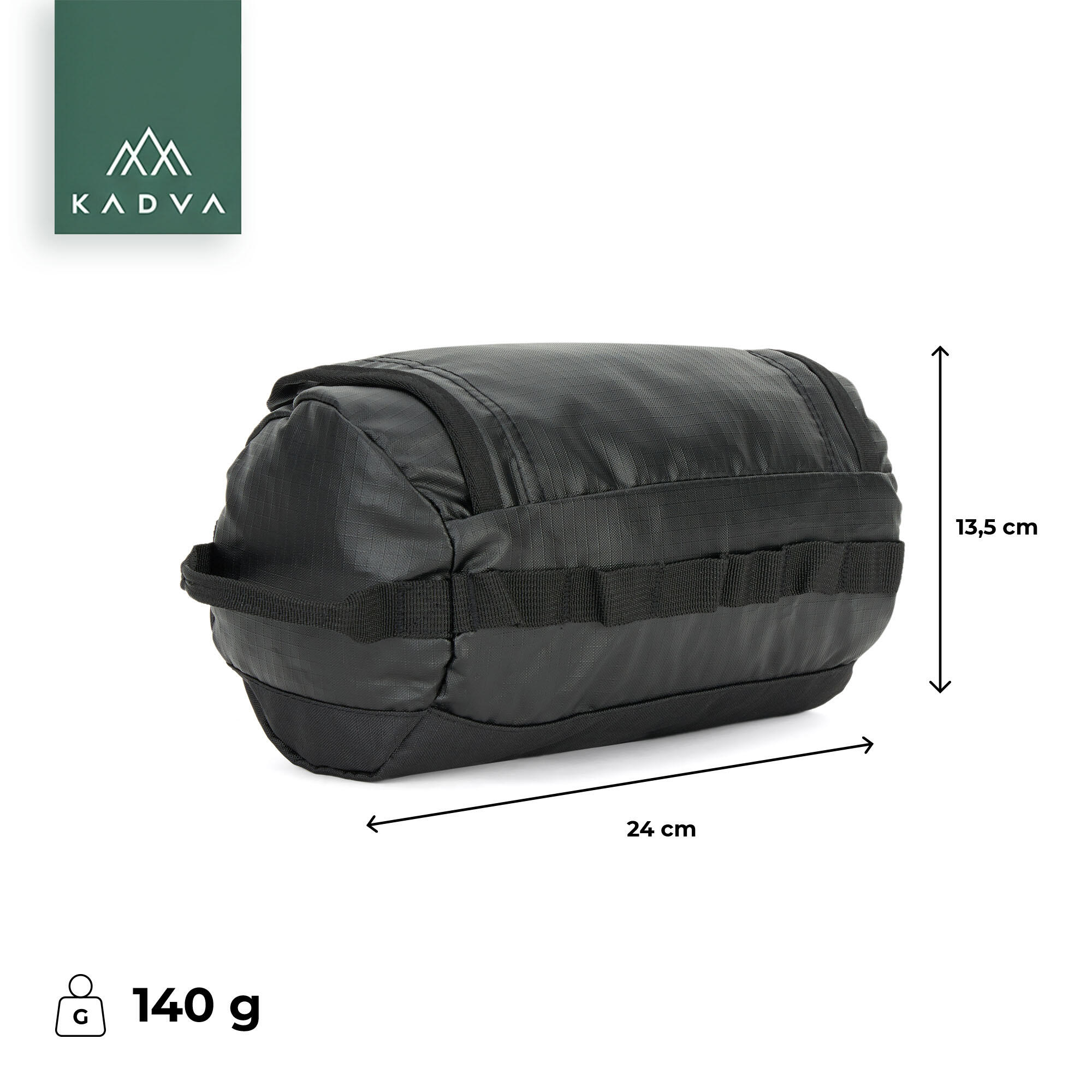 Trousse de toilette de voyage Kadva Fresher noire taille unique 2/6