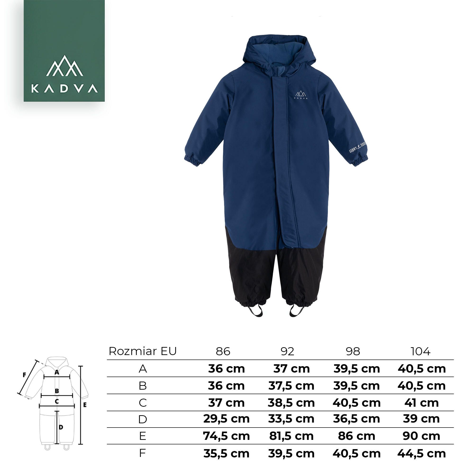 Combinaison de ski enfant KADVA Kiko Jrb 2/7