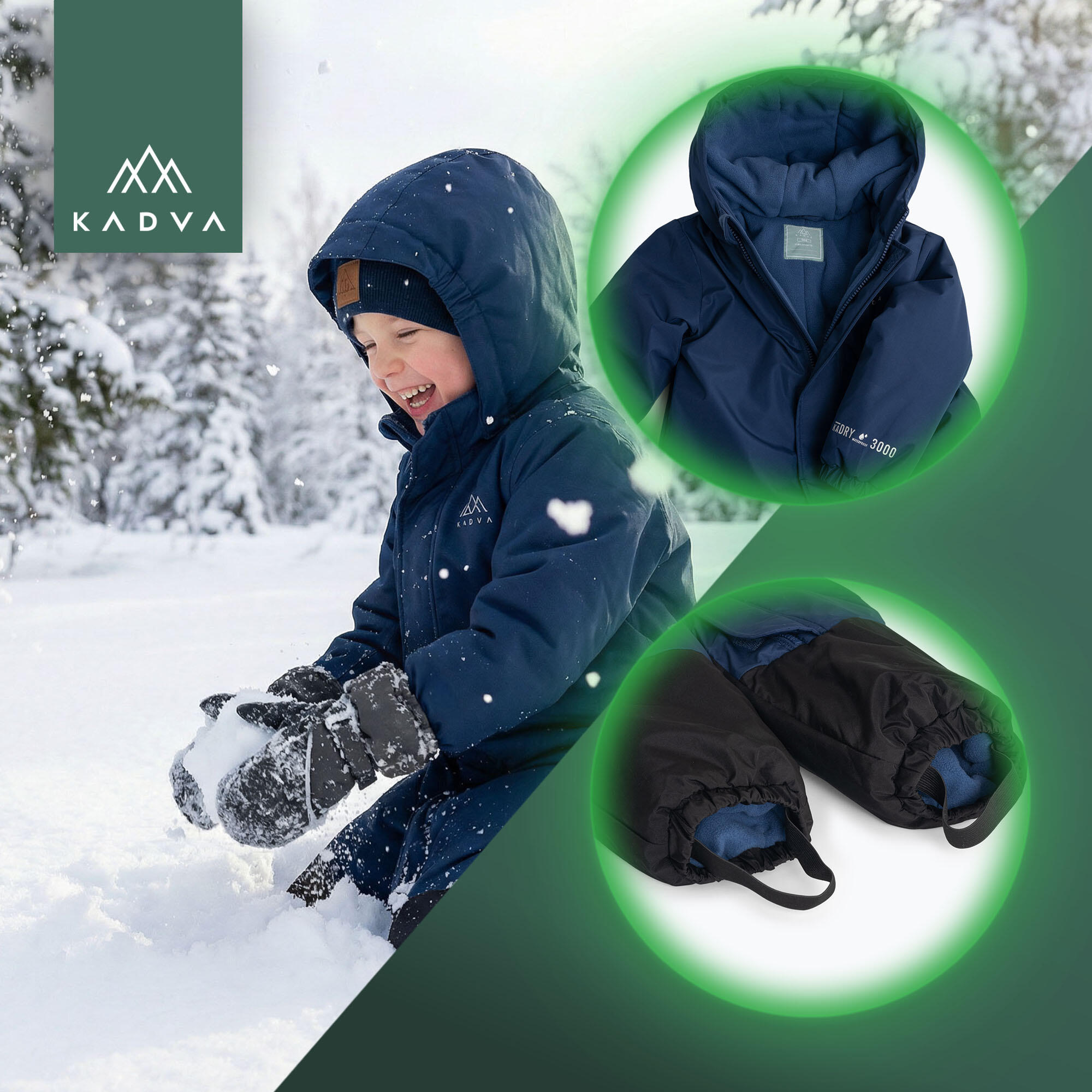 Combinaison de ski enfant KADVA Kiko Jrb 4/7