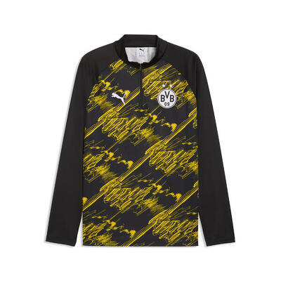 Maglia da riscaldamento con zip Borussia Dortmund da uomo PUMA