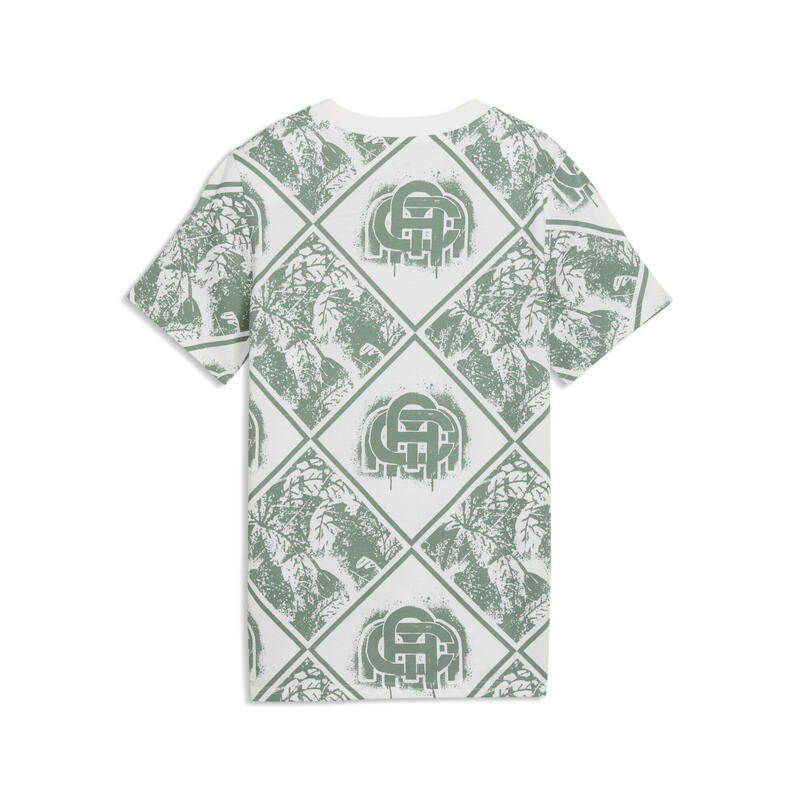 Tricou copii imprimeu Ftblculture, alb PUMA
