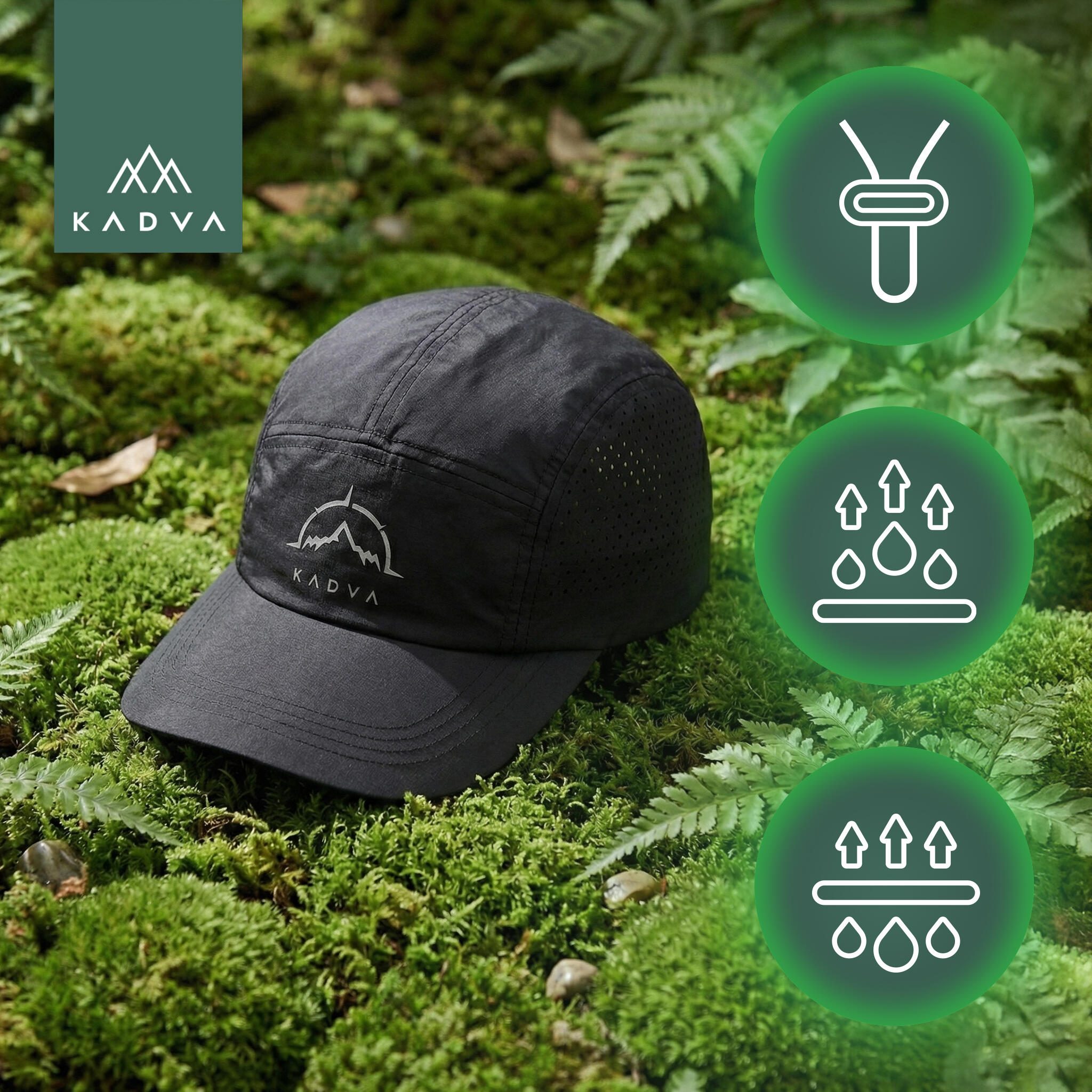 Boné com aba KADVA Hiker Cap 3/6