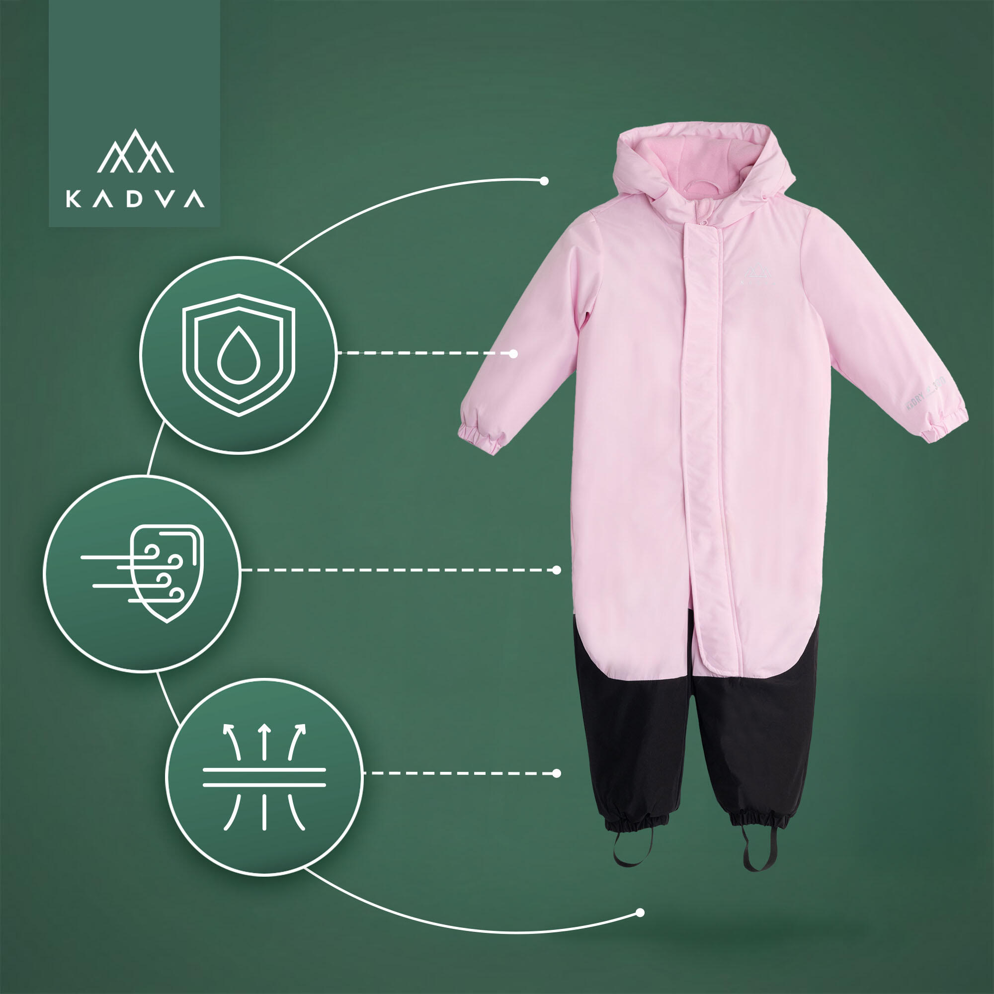 Fato de esqui infantil KADVA Kiko Jrg 6/7