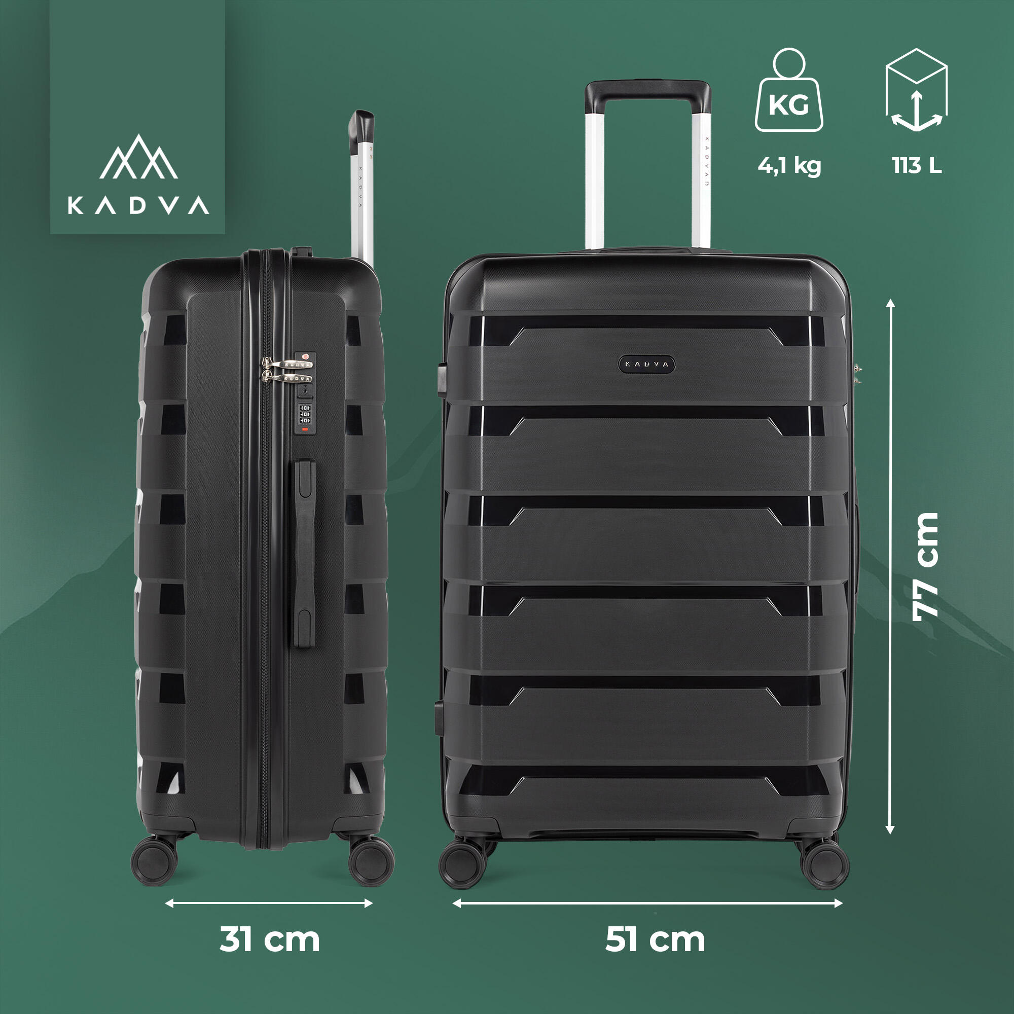 Valise de voyage KADVA Cayes 2/7