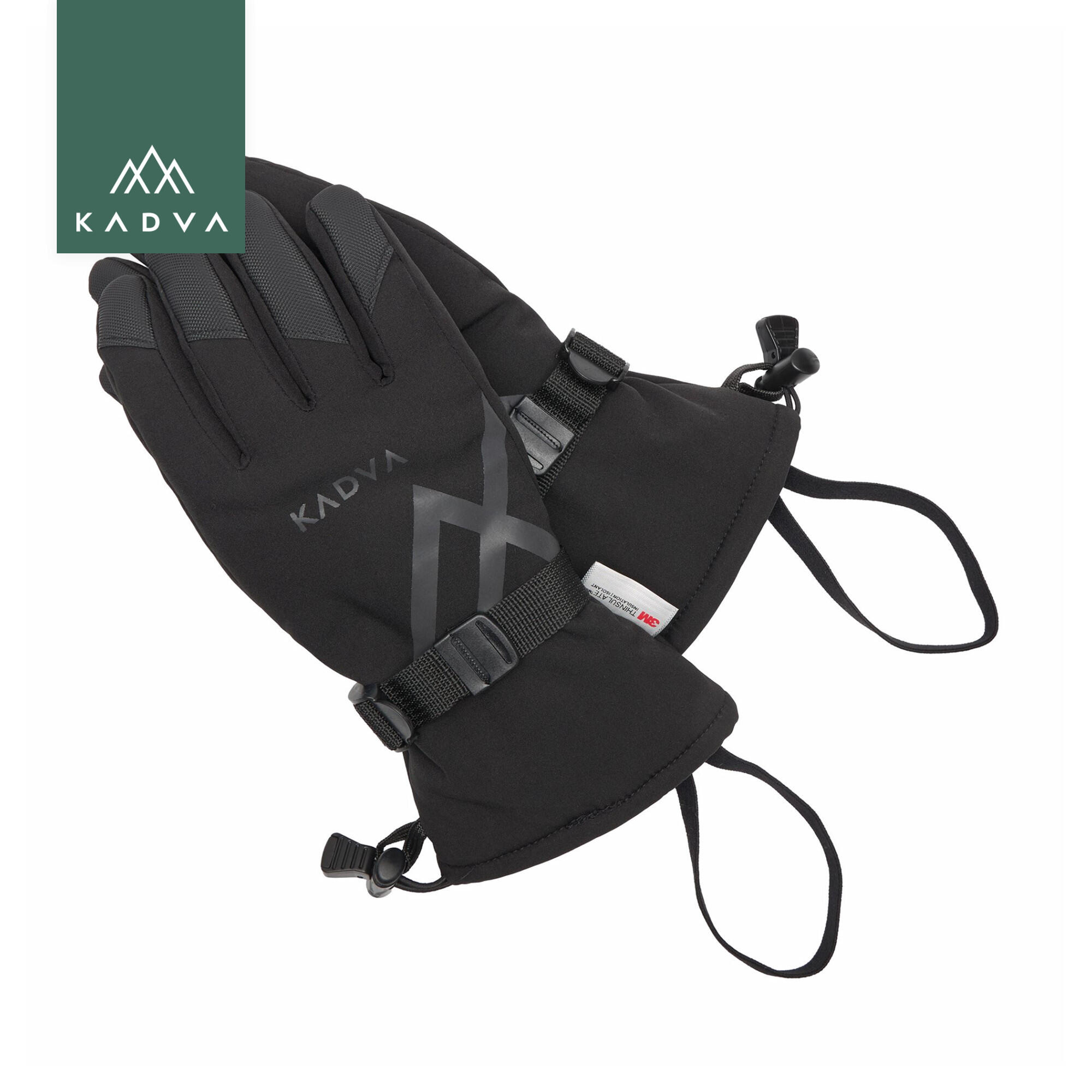 Luvas de esqui femininas KADVA Mountain Flow 3M Thinsulate 7/7