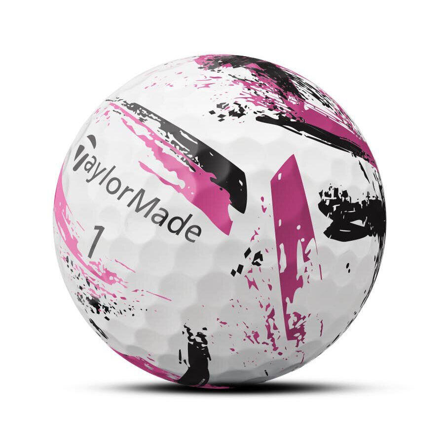 Golfballen Taylormade Speed Soft Ink Wit Pink 2/5