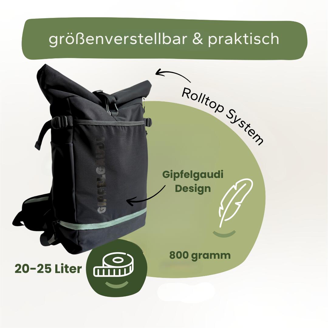 Outdoor Rucksack: Vielseitiger & wasserabweisender Tagesrucksack mit abnehmbarem 2/8