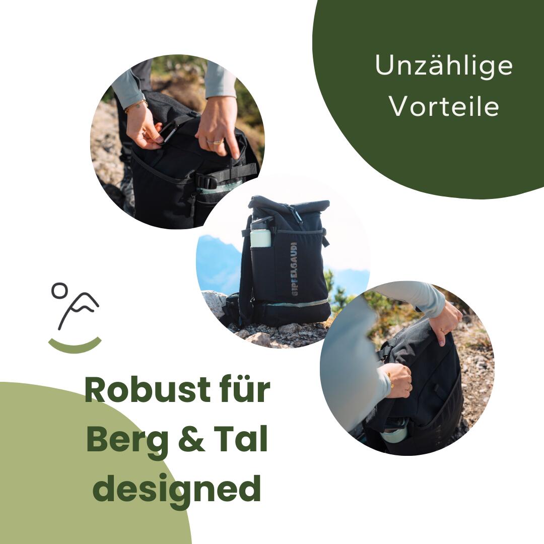 Outdoor Rucksack: Vielseitiger & wasserabweisender Tagesrucksack mit abnehmbarem 5/8