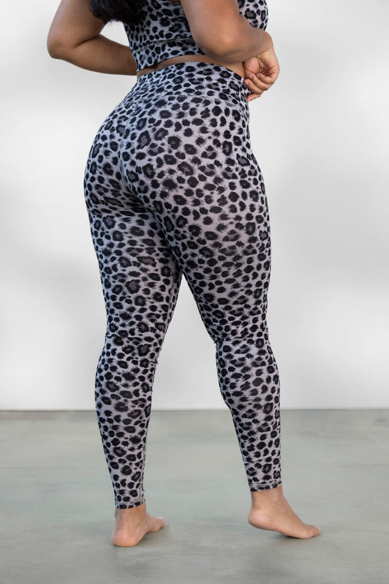 Hey Honey - Leggings Leo Stone mit auffälligem Leopardenmuster und hohem Bund 3/5