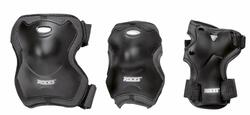 Roces - Super - Protections de patinage - Lot de 3 - Adultes - Noir - L