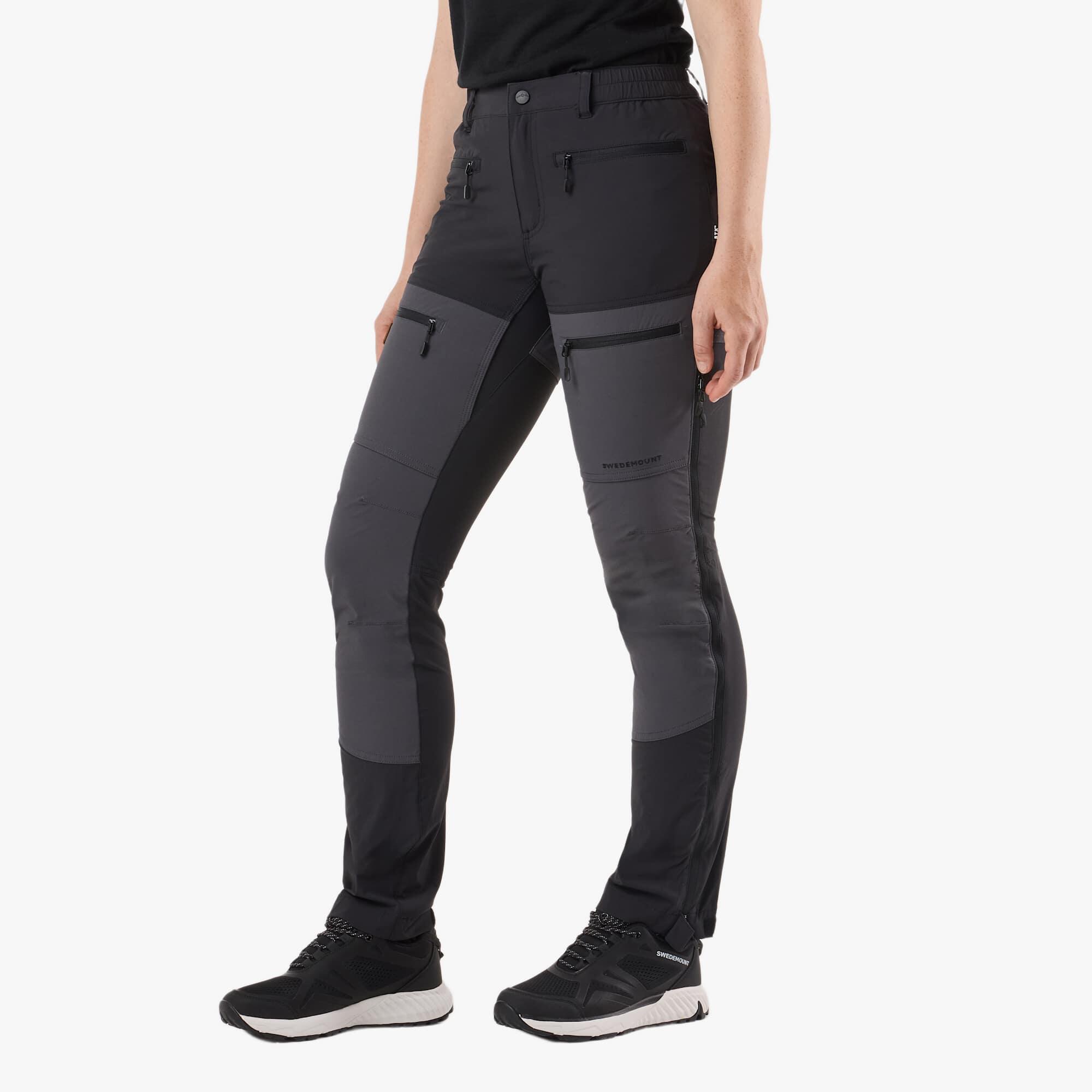 Pantalon Randonnée ExOfficio Femme - Taille 12 - Gris - 100% Nylon - Jambes Ajustables
