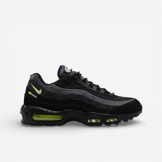Nike Air Max 95 Retro Logo Black Grey Volt