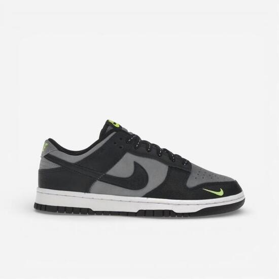 Nike Dunk Low Black Cool Grey Volt Mini Swoosh
