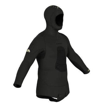 Seconde vie - Veste chasse sous-marine néoprène refendu 7mm homme,... - TRÈS BON