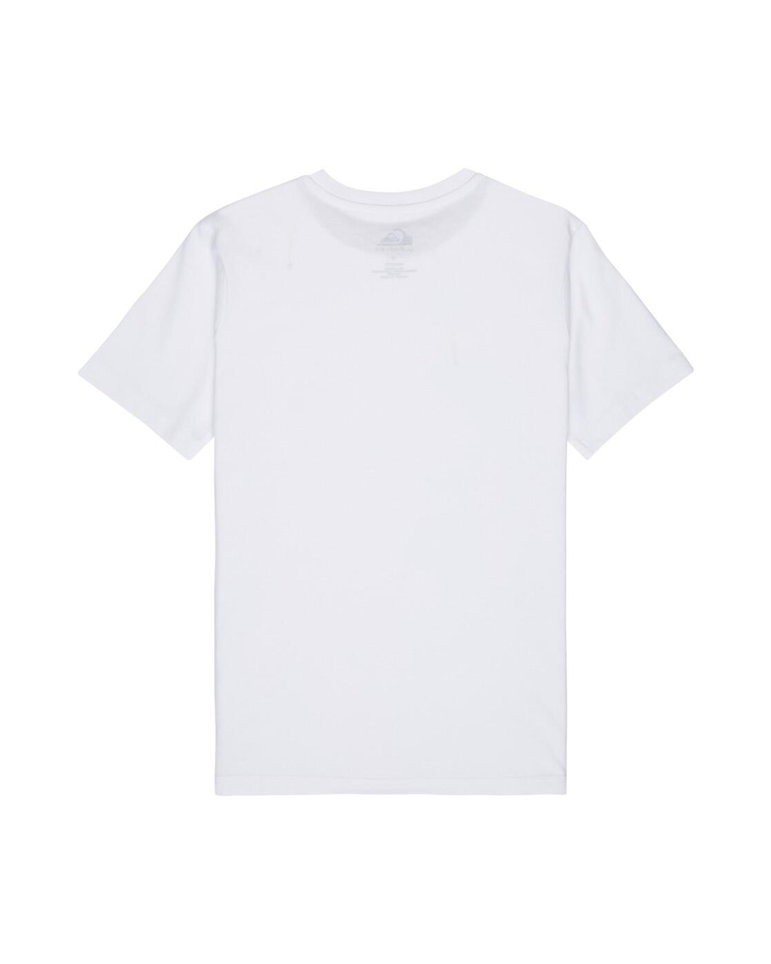 Maglia a maniche corte Quiksilver modello EQBZT04958-WHT per ragazzi 2/3