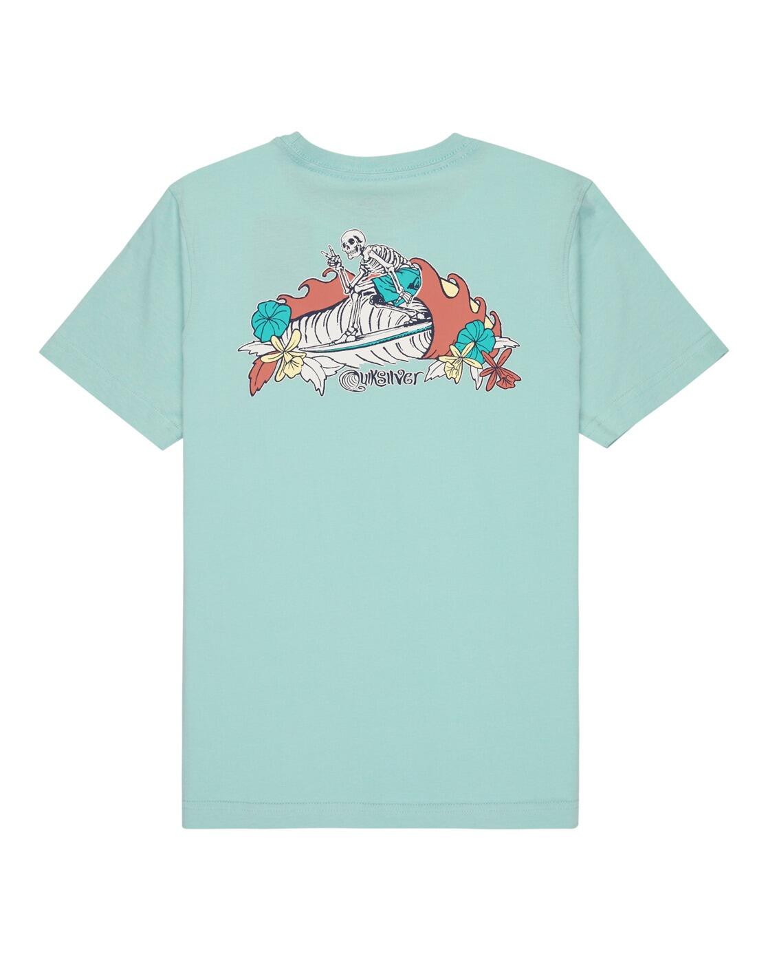 Camiseta de manga corta SKELETON RIDE Azul Niño 2/3