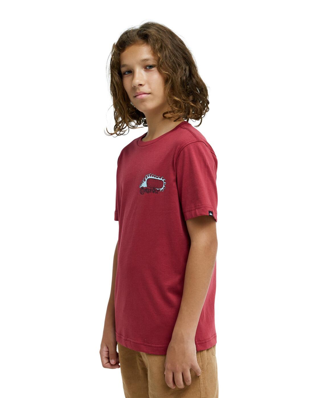 Camiseta de manga corta SKELETON RIDE Rojo Niño 3/4
