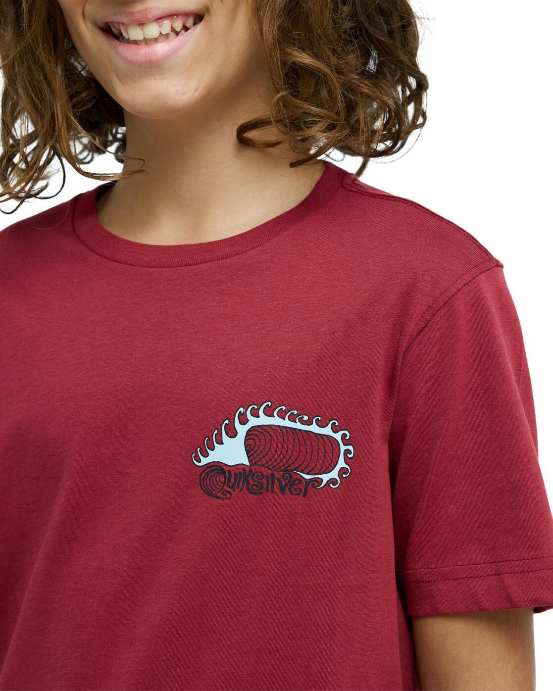 Camiseta de manga corta SKELETON RIDE Rojo Niño 4/4