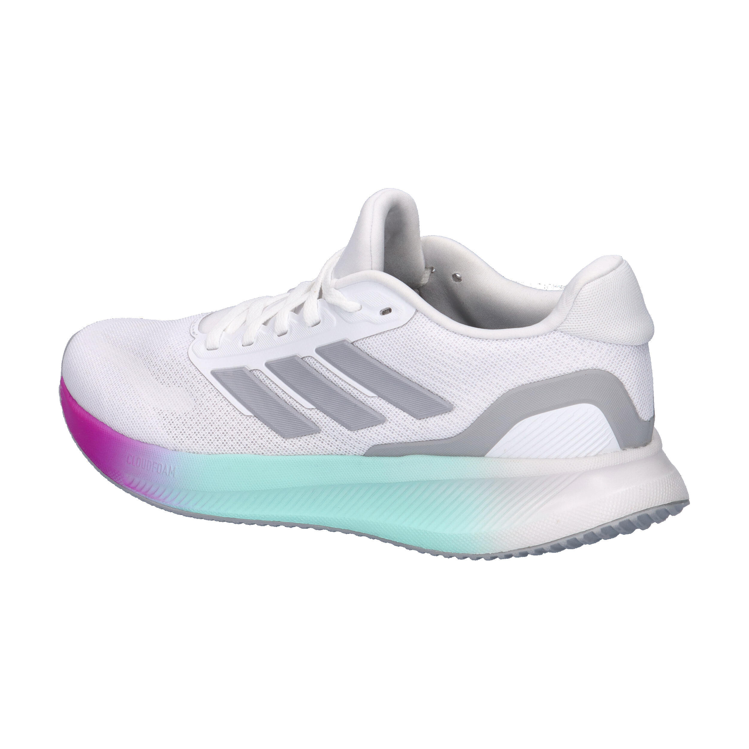 Buty damskie adidas Runfalcon 5 - białe, siateczkowa cholewka, Cloudfoam 11/15