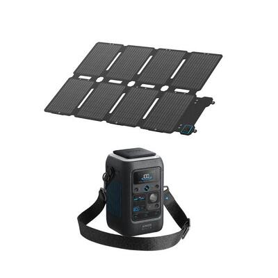 Kit powerstation anker solix c300x dc met zonnepaneel ps100x(100w)