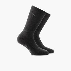 Chaussettes Randonnée Fibre Light SupeR laine mérinos noir